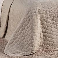 Cobre Leito King Dallas Micropercal 200 Fios Dupla Face 3 Peças - Bege - 2