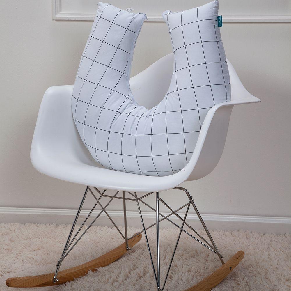 Almofada De Amamentação Baby Percal 200 Fios Algodão - Grid - 2