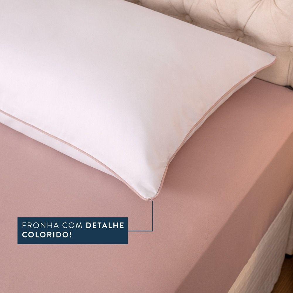Jogo De Lençol Solteiro Linea Percal 200 Fios 2 Peças - Rose - 3