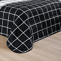 Cobre Leito King Dustin Micropercal 200 Fios Dupla Face 3 Peças - Preto - 2