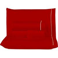 Kit Top Line Cobre Leito King 180 Fios + Jogo De Lençol - 7 Peças Vermelho - 2