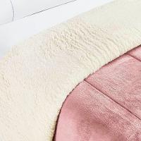 Edredom Queen Coberdrom Dupla Face Sherpa Mantinha Everest Cor Rosa Chiclete - 3