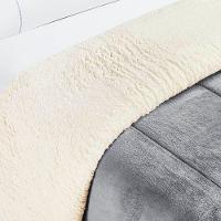 Edredom Queen Coberdrom Dupla Face Sherpa Mantinha Everest Cor Cinza - 2