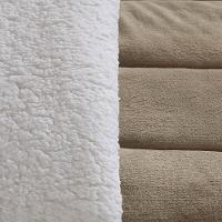 Edredom Solteiro Coberdrom Noruega Sherpa-mantinha 1 Peça - Bege - 3