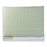 Jogo De Lençol Para Berço Americano 100% Algodão 3 Peças - Grid Verde - 1