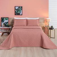 Cobre Leito Queen Amarilis Micropercal 200 Fios 3 Peças - Rose - 3