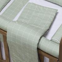 Edredom Para Berço Percal 200 Fios 100% Algodão 1 Peça - Grid Verde - 2