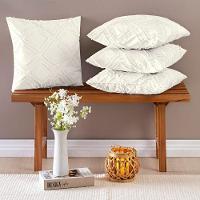 Kit 04 Almofadas Cheias Aveline 45cm X 45cm - Off White - 2