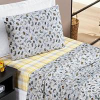 Jogo De Lençol Solteiro Joy Malha 100% Algodão Estampado 3 Peças Cor Adventuree - 1