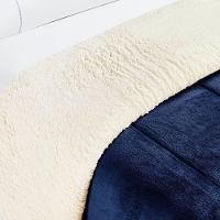 Edredom Queen Coberdrom Dupla Face Sherpa Mantinha Everest Cor Tempestade - 3