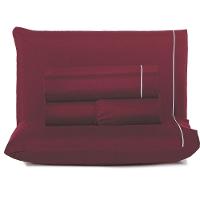 Kit Top Line Cobre Leito Queen 180 Fios + Jogo De Lençol - 7 Peças Vinho - 2
