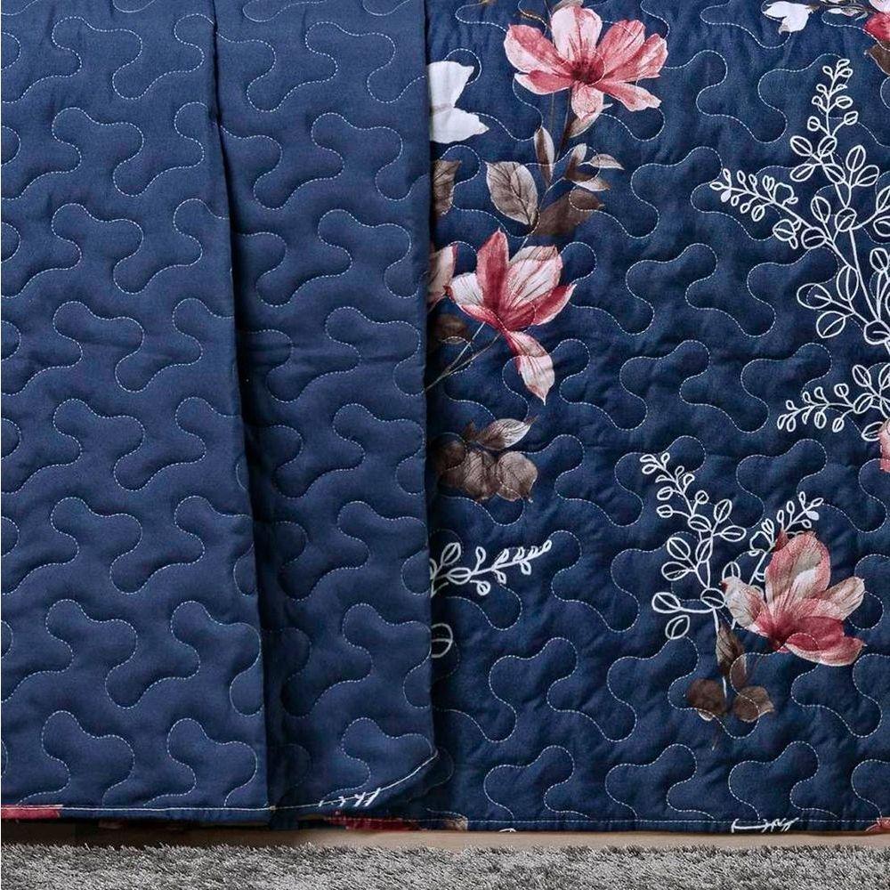 Cobre Leito Casal Padrão Dupla Face Avere 200 Fios Estampado 3 Peças Cor Encantada - 2