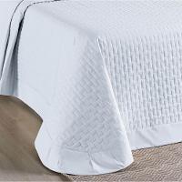 Cobre Leito King Madri Percal 200 Fios 100% Algodão 3 Peças - Branco - 2