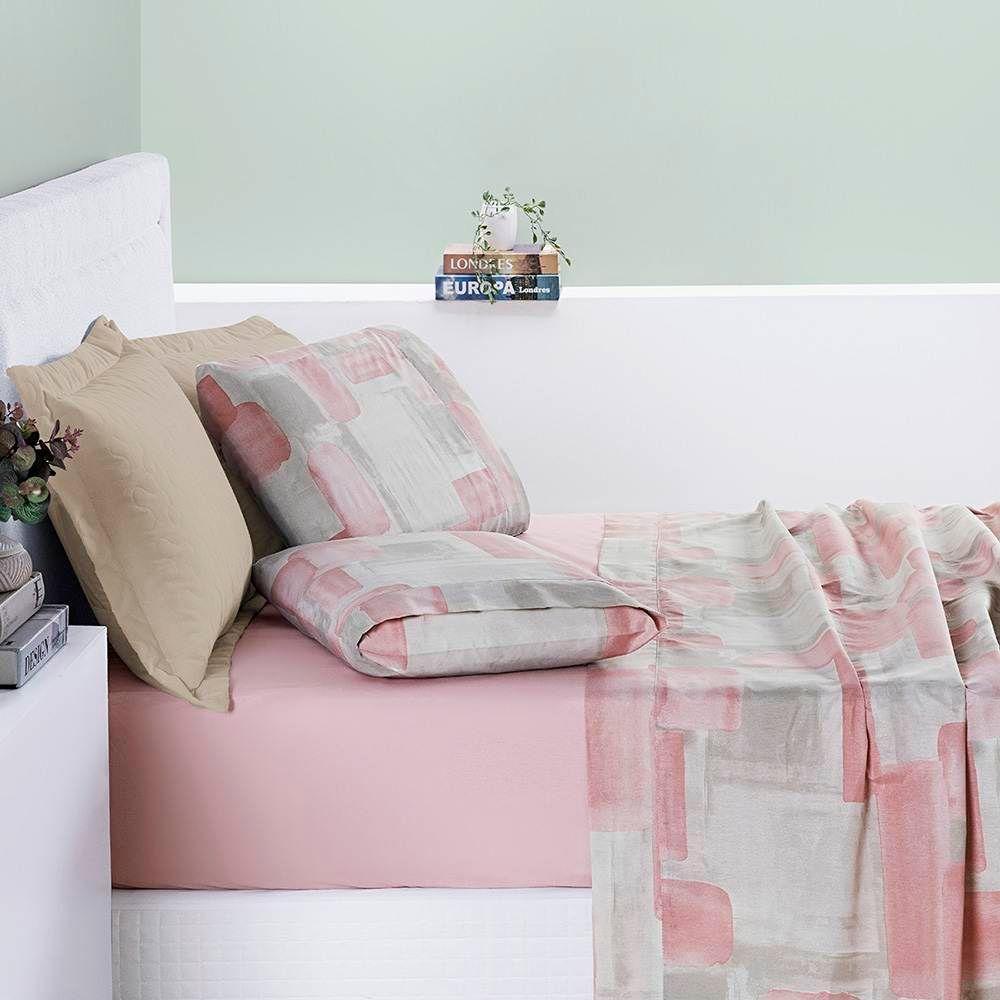 Jogo De Lençol King Cotton Select Estampado 200 Fios 4 Peças - Quadri - 3