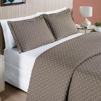 Cobre Leito Queen Amarilis Micropercal 200 Fios 3 Peças - Camafeu - 2