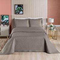 Cobre Leito Queen Amarilis Micropercal 200 Fios 3 Peças - Camafeu - 3