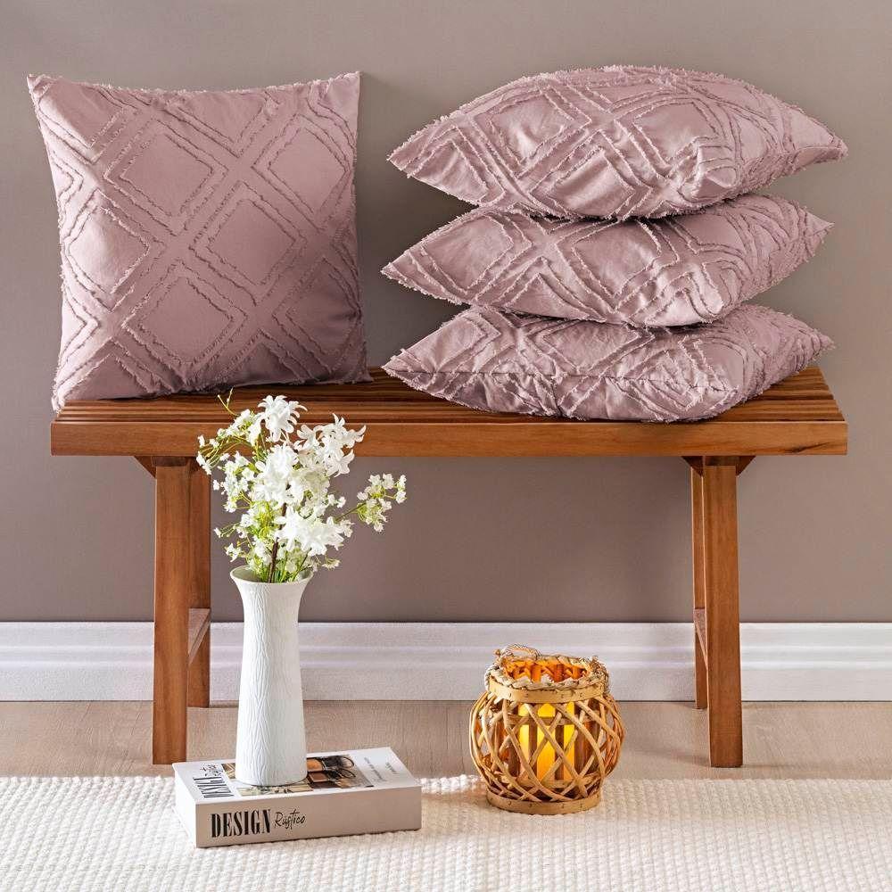 Kit 04 Almofadas Cheias Aveline 45cm X 45cm - Rose - 2