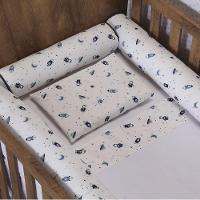 Jogo De Lençol Para Berço Americano 100% Algodão 3 Peças - Space - 2