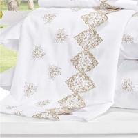 Jogo De Lençol Queen Sensualle Bordado 400 Fios Algodão 4 Peças - Branco - 2