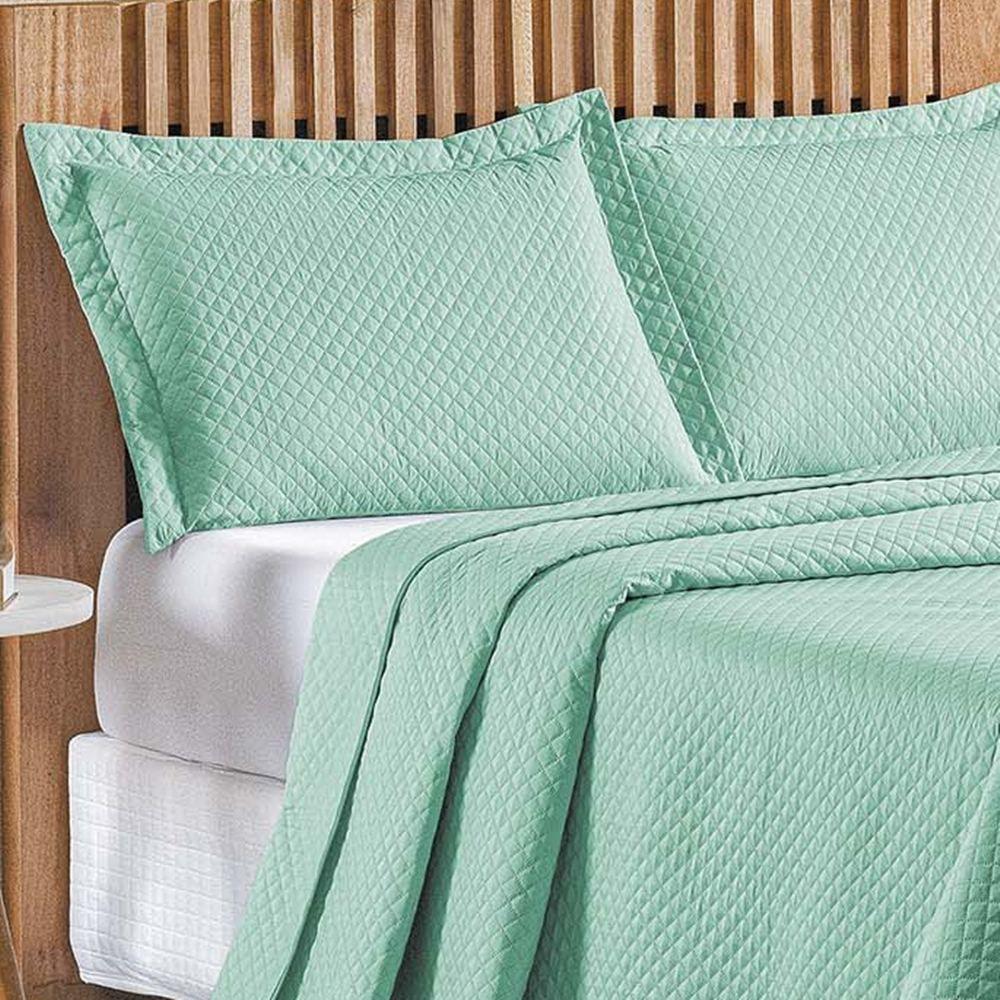 Cobre Leito Queen Bouti Mavie Geométrico 180 Fios 3 Peças - Tifany - 3