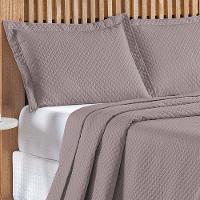 Cobre Leito Queen Bouti Mavie Geométrico 180 Fios 3 Peças - Lavanda - 2