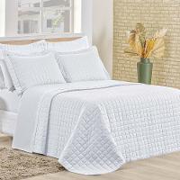 Cobre Leito Queen Montreal Algodão 150 Fios 3 Peças - Branco - 1