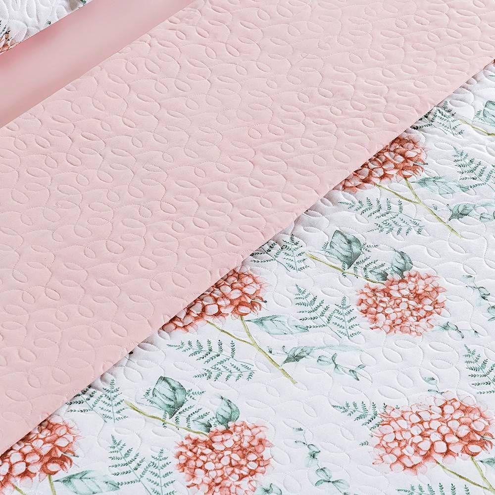 Cobre Leito Queen Cotton Select Dupla Face 200 Fios 3 Peças - Hortência - 3