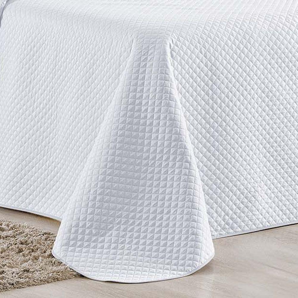 Cobre Leito Queen Bouti Mavie Geométrico 180 Fios 3 Peças - Branco - 3