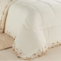 Edredom King Emozione Percal 200 Fios 100% Algodão Bordado 5 Peças - Marfim - 2