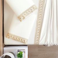 Jogo De Lençol Casal Padrão Supreme Percal 400 Fios Acetinado 4 Peças - Off White - 2