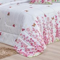 Edredom Casal Padrão Craft Percal 200 Fios 100% Algodão 5 Peças - Borboletas - 2