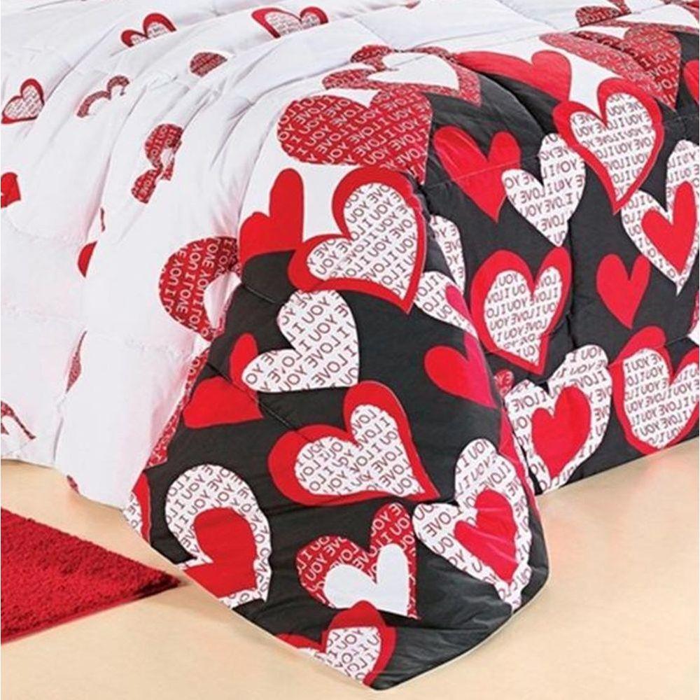 Edredom Queen Desire Percal 200 Fios 100% Algodão 5 Peças - Love - 2