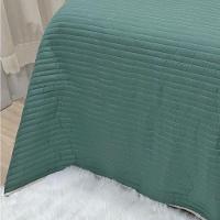 Cobre Leito Solteiro Dual Micropercal 200 Fios Dupla Face 2 Peças - Esmeralda - 2