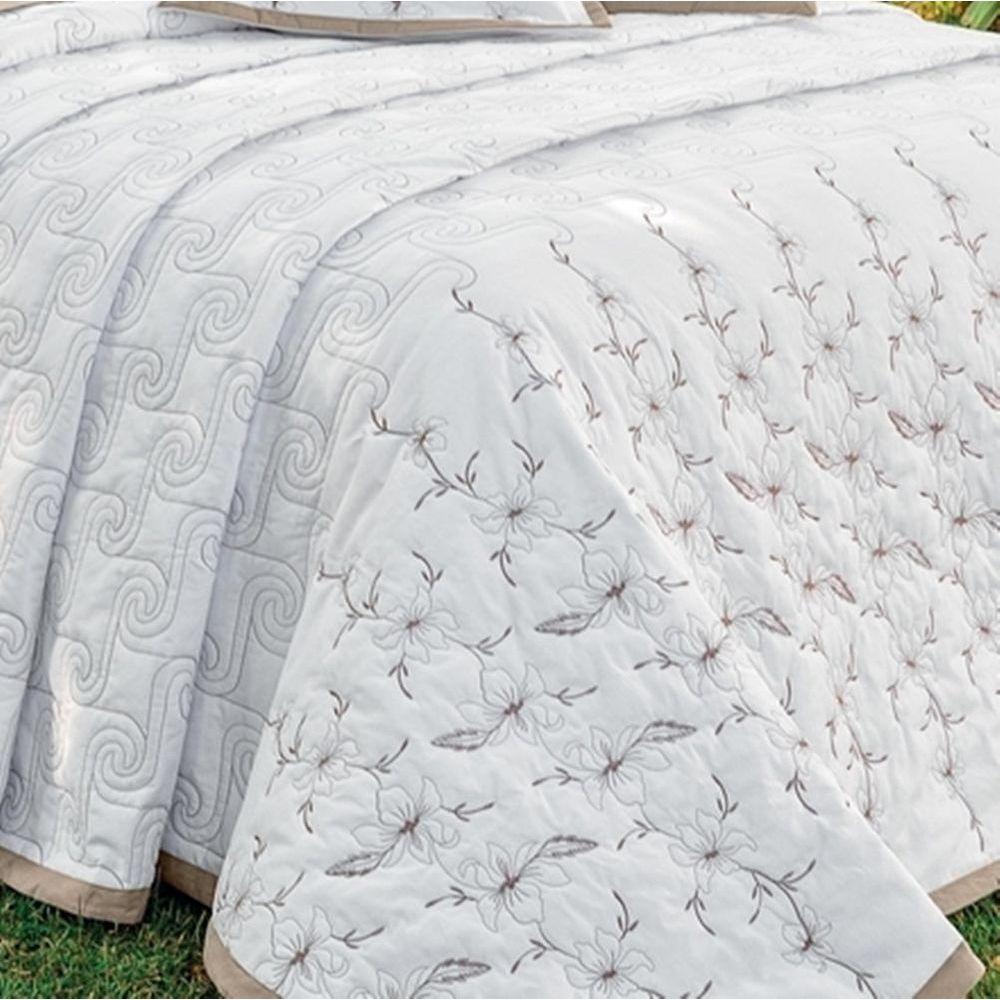 Cobre Leito King Percal 200 Fios 100% Algodão 5 Peças Istambul - Branco - 2