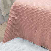 Cobre Leito Solteiro Dual Micropercal 200 Fios Dupla Face 2 Peças - Rose - 2