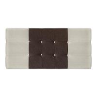 Painel Estofado Mini Cooper 144 Cm Para Cama Box Quarto Casal Suede Bege/marrom - 1