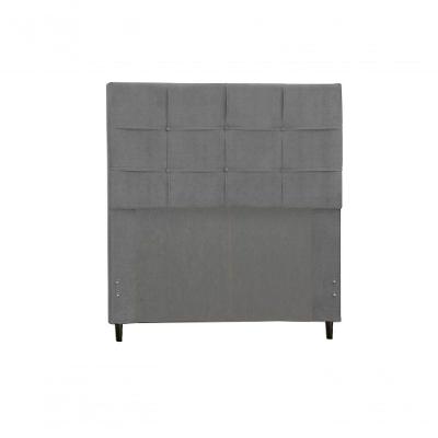 Cabeceira Solteiro 94 Cm New Hylux Chumbo Para Cama Box Estofada -