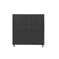 Cabeceira New Maveric Estofada Com Botão De Tecido Para Cama Box Casal Queen Size 164cm Preto - 1