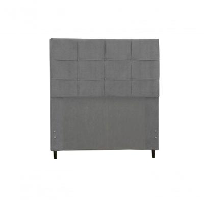 Cabeceira Casal King Size 195 Cm Hylux Chumbo Para Cama Box Estofada