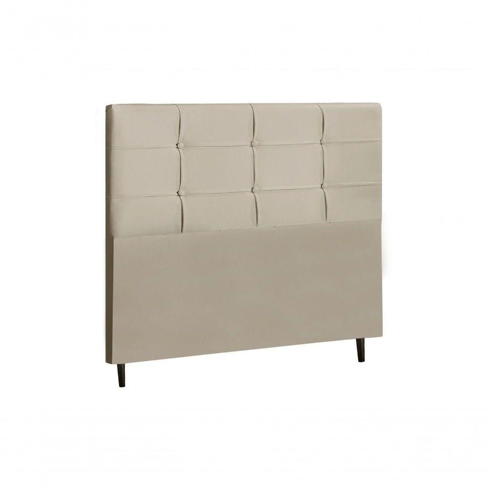 Cabeceira Hylux Estofada Com Botão De Tecido Para Cama Box Casal Queen Size 164cm New Foam - - 1