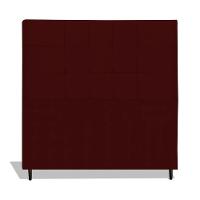 Cabeceira Estofada Box Casal Queen Size Encosto Para Cama Maveric 164x126 Cm Marsala - 1