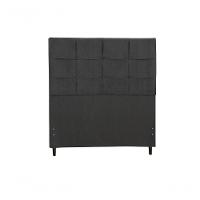 Cabeceira Casal King Size 195 Cm Hylux Preto Para Cama Box Estofada - 1