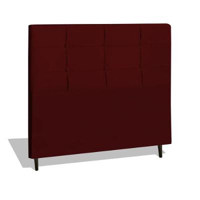 Cabeceira Estofada Box Solteiro Encosto Para Cama Hylux 94x126 Marsala