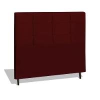 Cabeceira Estofada Box Solteiro Encosto Para Cama Hylux 94x126 Marsala - 1