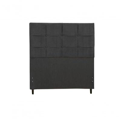 Cabeceira Estofada Box Solteiro Encosto Para Cama Hylux 94x126 Preto