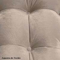 Poltrona De Amamentação Aquila Retro Com Puff Élpis Móveis Veludo Cappuccino - 6