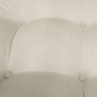 Cadeira Costela Com Puff Para Sala De Estar Élpis Móveis Linho Bege - 2