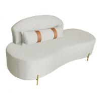 Sofá Orgânico 2 Lugares Living Maitê 1,50m Élpis Móveis Linho Bege - 1