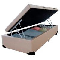 Cama Box Baú Solteiro Sintético Sereneprime Bege 88x188x44 - 5
