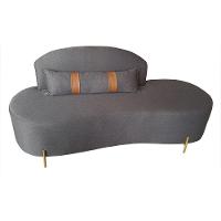 Sofá Orgânico 2 Lugares Living Maitê 1,80m Élpis Móveis Linho Grafite - 2